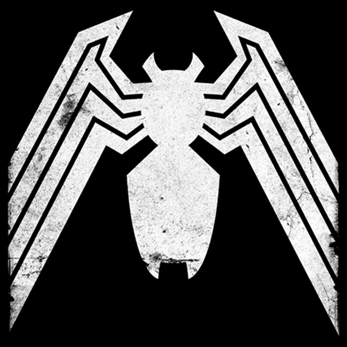 Fifth Sun Men's Marvel Venom Distressed Logo Pull Over Hoodie