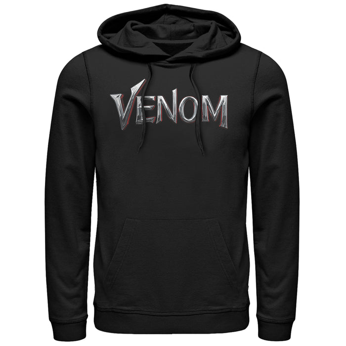 fifth sun Men's Marvel Venom Film Metallic Logo Pull Over Hoodie