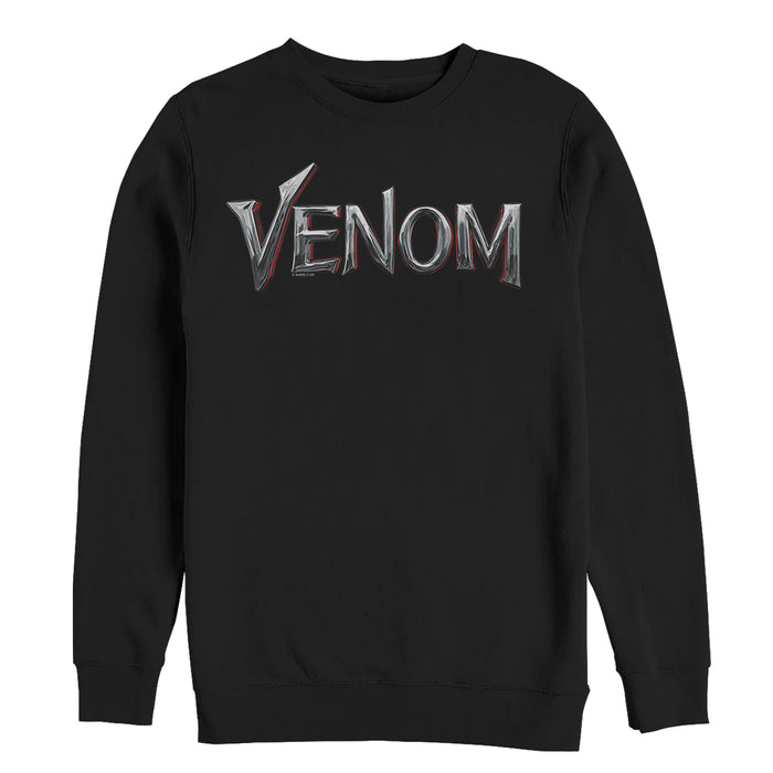 fifth sun Men's Marvel Venom Film Metallic Logo Sweatshirt