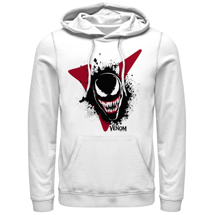 fifth sun Men's Marvel Venom Film Splatter Portrait Pull Over Hoodie