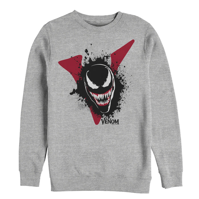 fifth sun Men's Marvel Venom Film Splatter Portrait Sweatshirt
