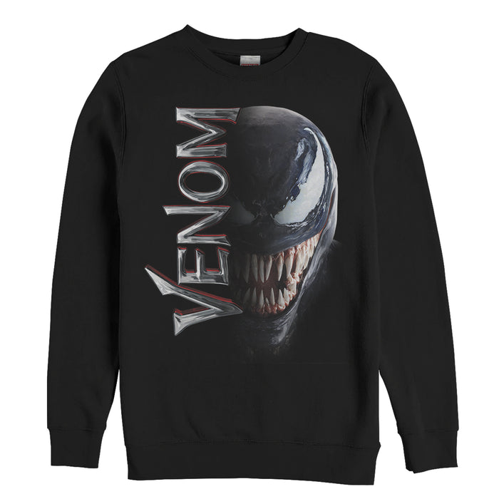 fifth sun Men's Marvel Venom Film Split Portrait Sweatshirt