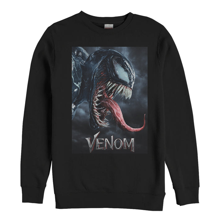 fifth sun Men's Marvel Venom Film Tongue Portrait Sweatshirt