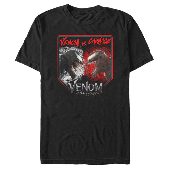fifth sun Men's Marvel Venom: Let There be Carnage Battle Time Venom Vs Carnage T-Shirt