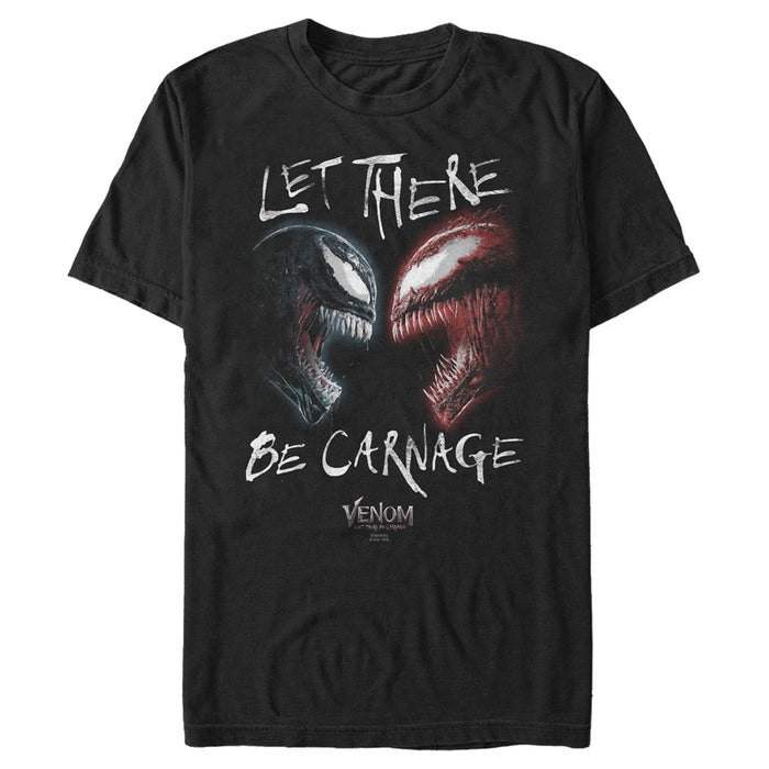 fifth sun Men's Marvel Venom: Let There be Carnage Black Vs. Red T-Shirt