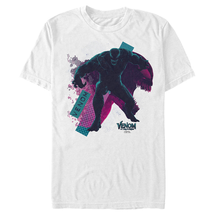 fifth sun Men's Marvel Venom: Let There be Carnage Blue and Purple Retro T-Shirt