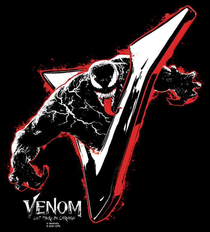 Fifth Sun Men's Marvel Venom: Let There Be Carnage Shiny V T-Shirt