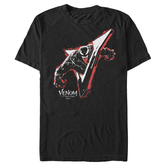 fifth sun Men's Marvel Venom: Let There be Carnage Shiny V T-Shirt