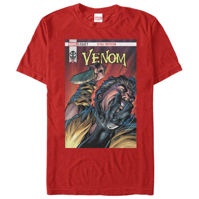 fifth sun Men's Marvel Venom Lethal Protector Dagger T-Shirt