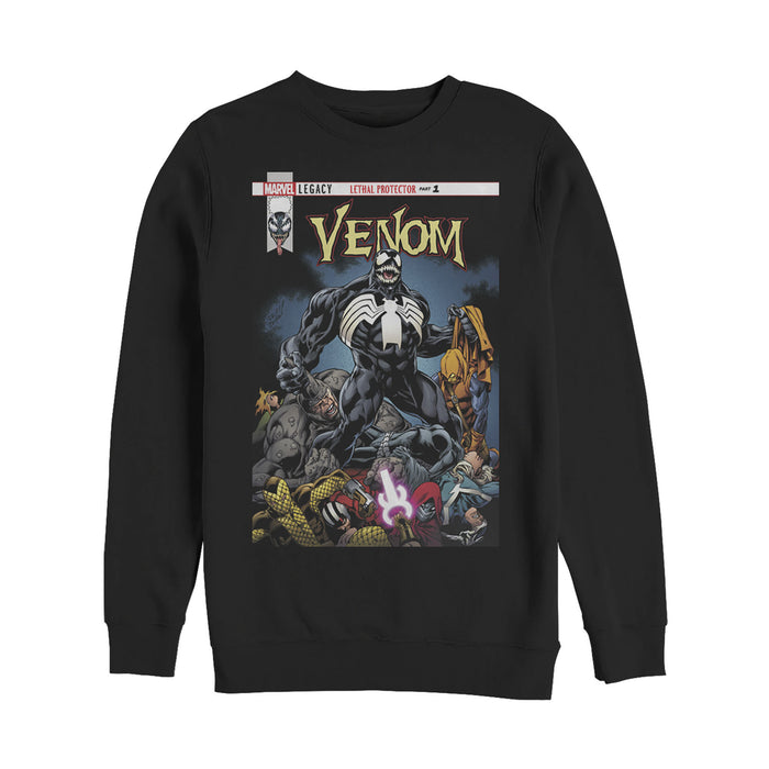 fifth sun Men's Marvel Venom Lethal Protector Pile Sweatshirt