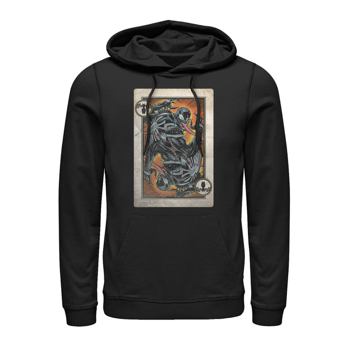 fifth sun Men's Marvel Venom Playing Card Pull Over Hoodie