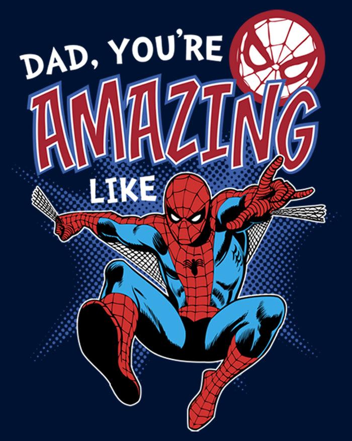 Fifth Sun Men's Marvel Webbed Spider-Man Amazing Dad Sweatshirt