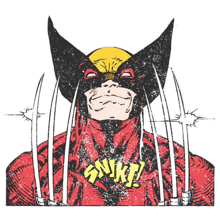 Fifth Sun Men's Marvel Wolverine Vintage Snikt Baseball Tee