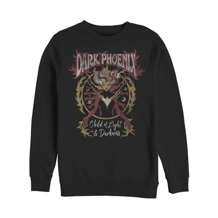 fifth sun Men's Marvel X-Men Dark Phoenix Rock n Roll Sweatshirt