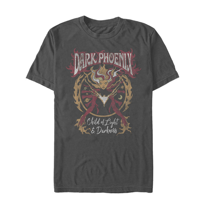 fifth sun Men's Marvel X-Men Dark Phoenix Rock n Roll T-Shirt