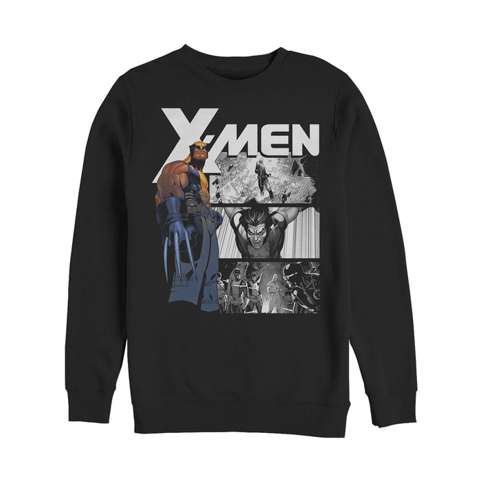 fifth sun Men's Marvel X-Men Wolverine Panels Sweatshirt