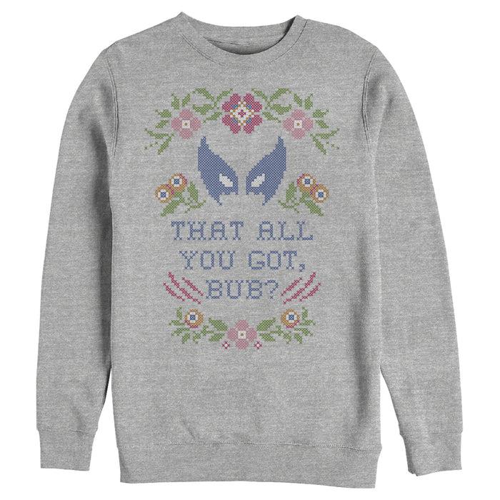 fifth sun Men's Marvel X-Men Wolverine Quilt Quote Sweatshirt