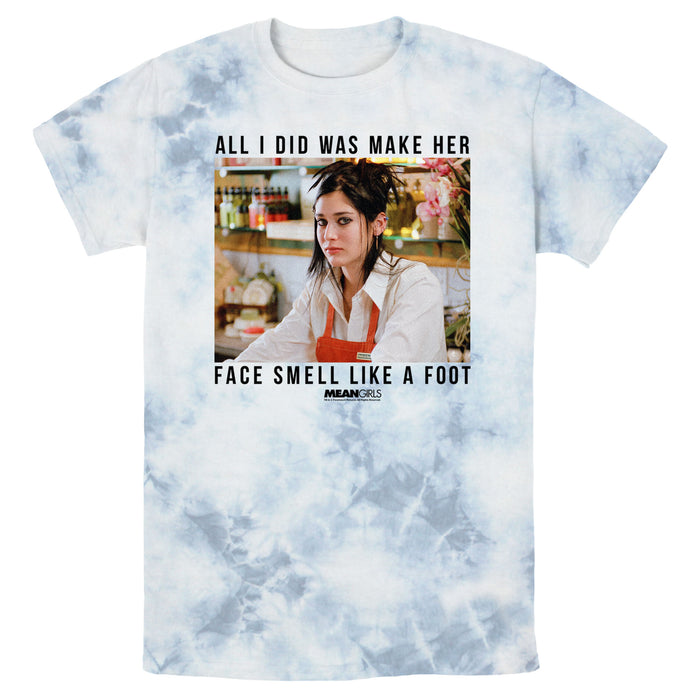 fifth sun Men's Mean Girls Janis Ian Smell Like a Foot Quote T-Shirt