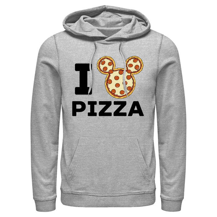 fifth sun Men's Mickey & Friends I Love Pizza Pull Over Hoodie