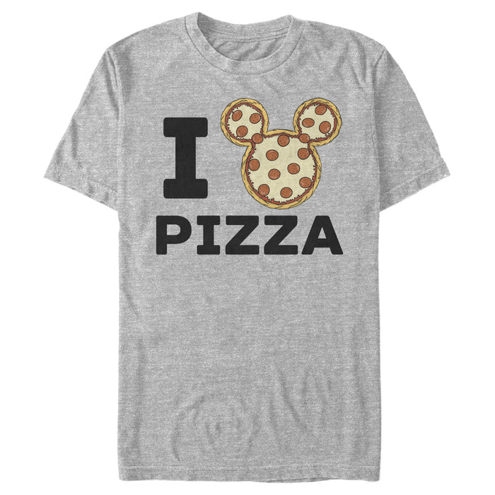 fifth sun Men's Mickey & Friends Mickey Mouse Pizza T-Shirt