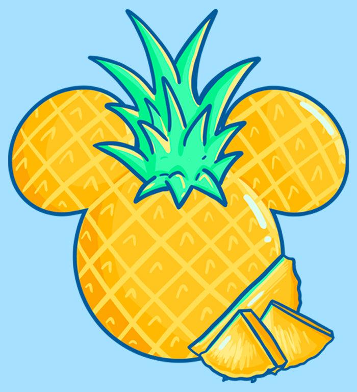 Fifth Sun Men's Mickey & Friends Pineapple Logo T-Shirt