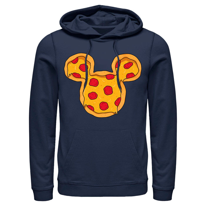 fifth sun Men's Mickey & Friends Pizza Logo Pull Over Hoodie