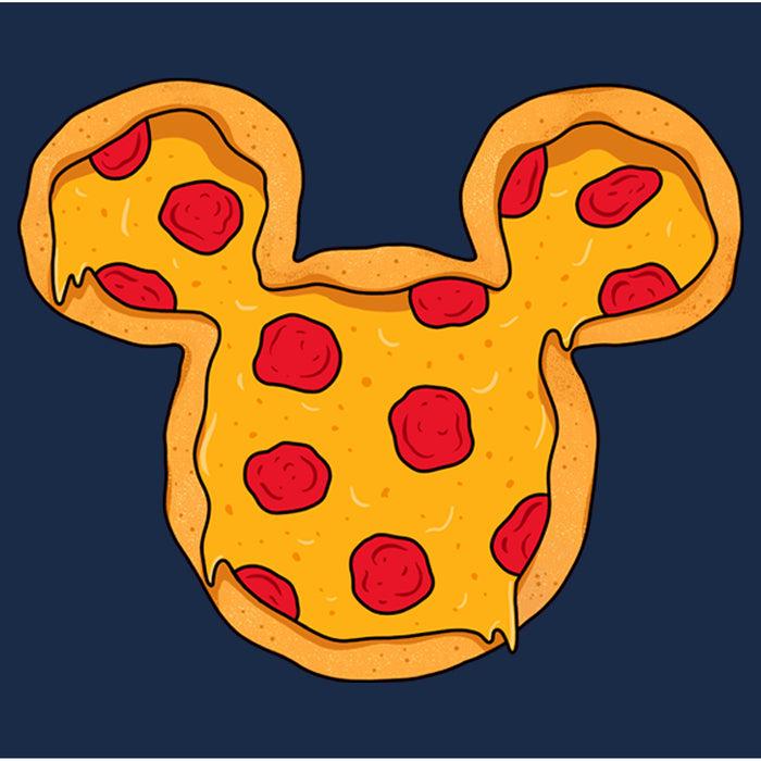 Fifth Sun Men's Mickey & Friends Pizza Mickey Mouse Logo T-Shirt