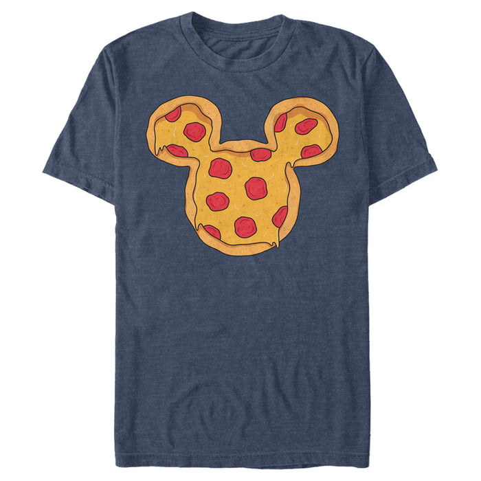 fifth sun Men's Mickey & Friends Pizza Mickey Mouse Logo T-Shirt