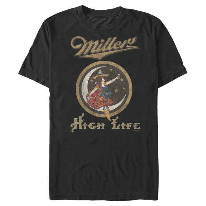 fifth sun Men's Miller High Life Vintage Lady Logo T-Shirt