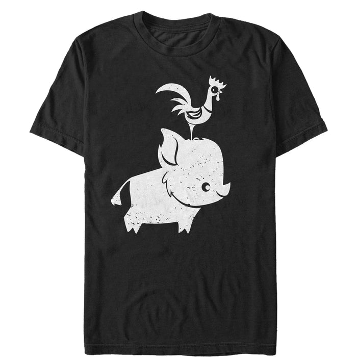 fifth sun Men's Moana Pua Hei Hei Silhouette T-Shirt