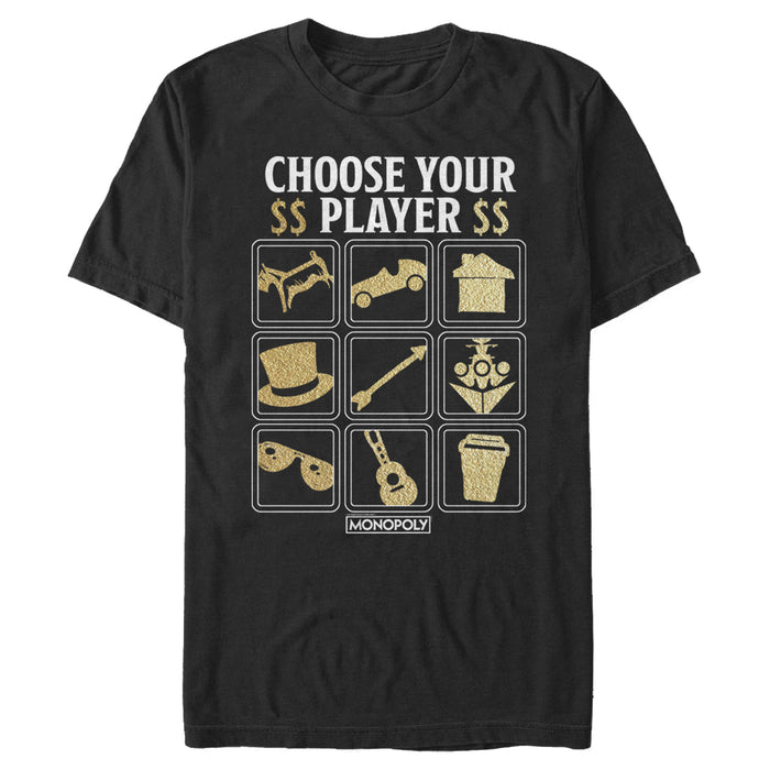 fifth sun Men's Monopoly Choose Your Player Token T-Shirt