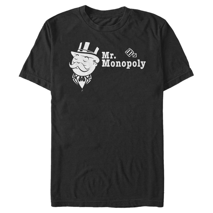 fifth sun Men's Monopoly Uncle Pennybags Portrait T-Shirt