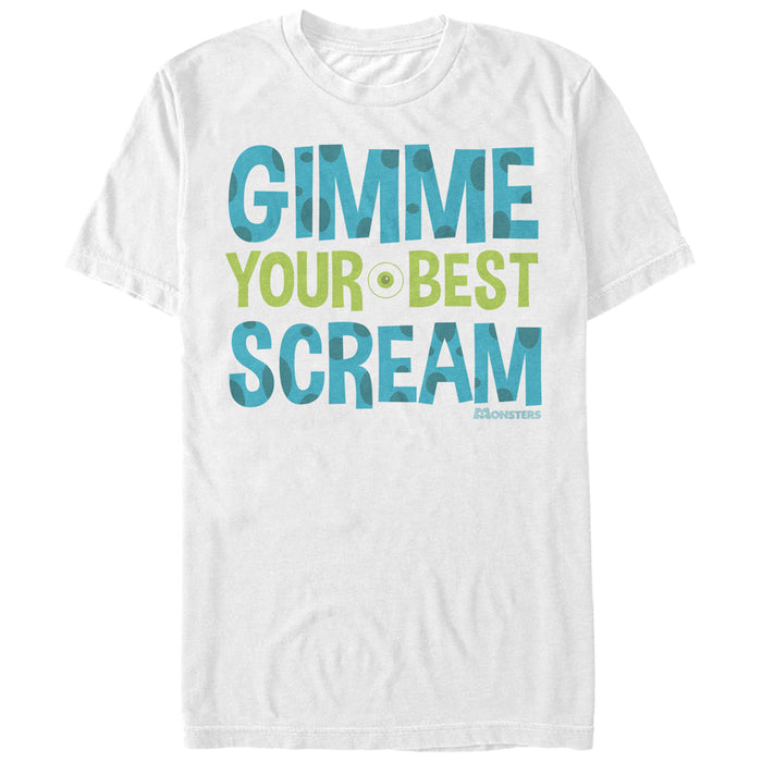 fifth sun Men's Monsters Inc Gimme Your Best Scream T-Shirt