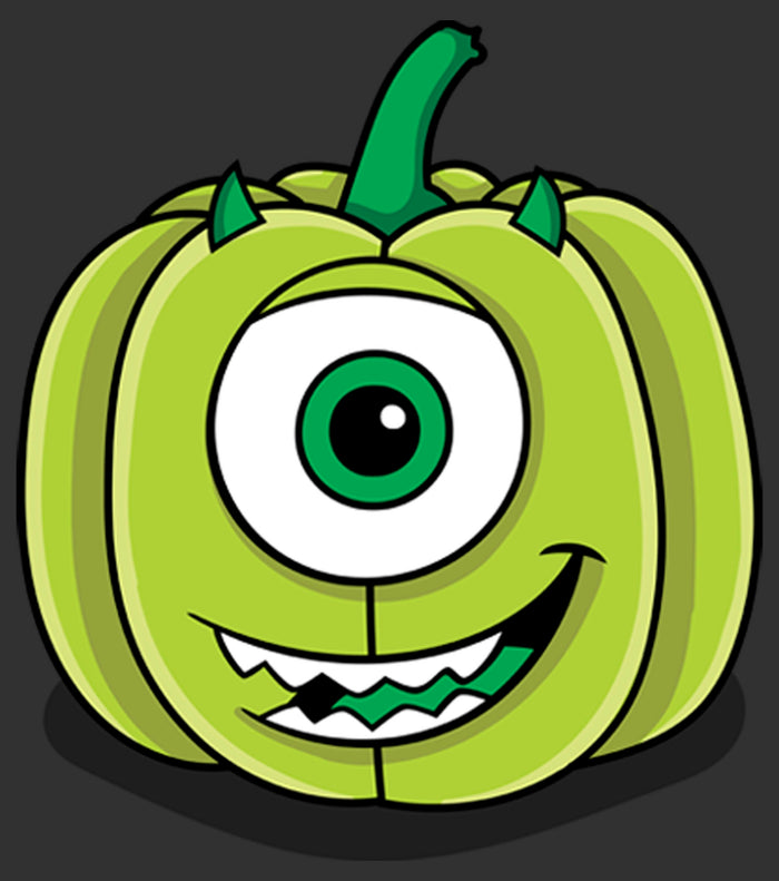 Fifth Sun Men's Monsters Inc Halloween Pumpkin Mike T-Shirt