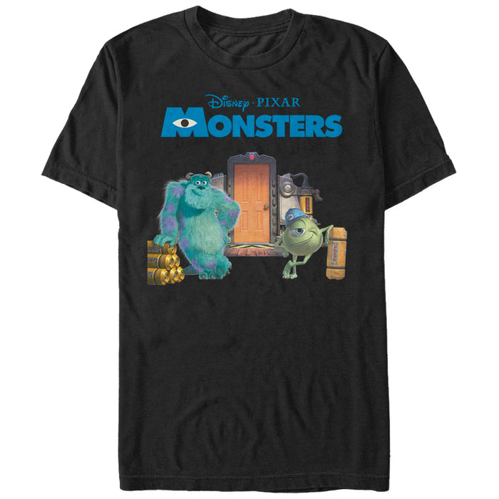 fifth sun Men's Monsters Inc Mike and Sulley Scream Factory T-Shirt