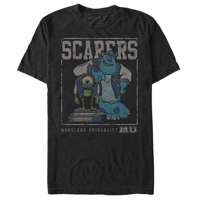 fifth sun Men's Monsters Inc Mike and Sully Scarers T-Shirt