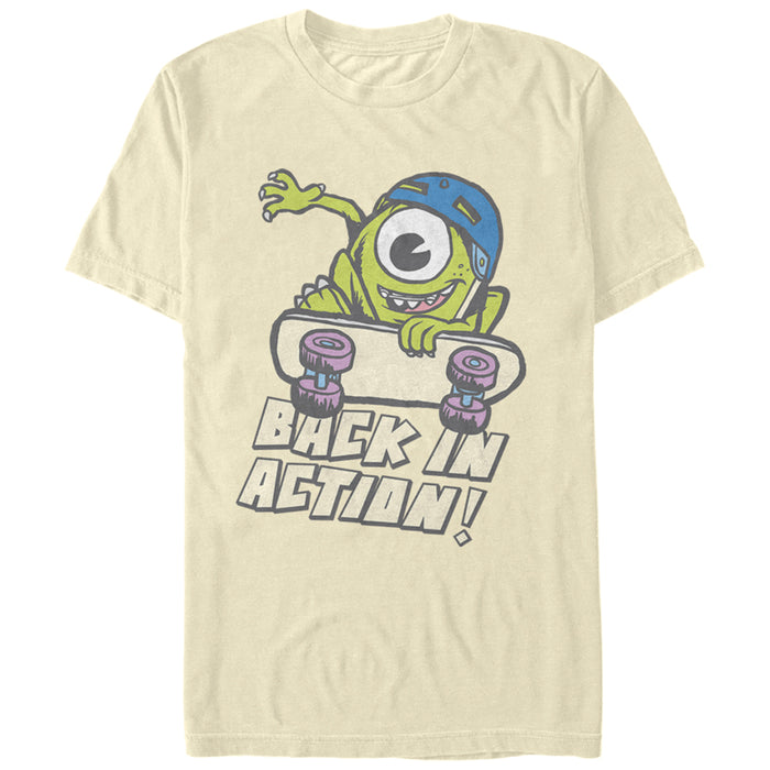 fifth sun Men's Monsters Inc Mike Back in Action T-Shirt