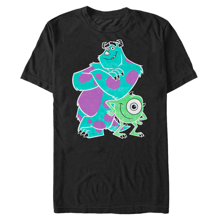 fifth sun Men's Monsters Inc Sulley Mike Buds T-Shirt