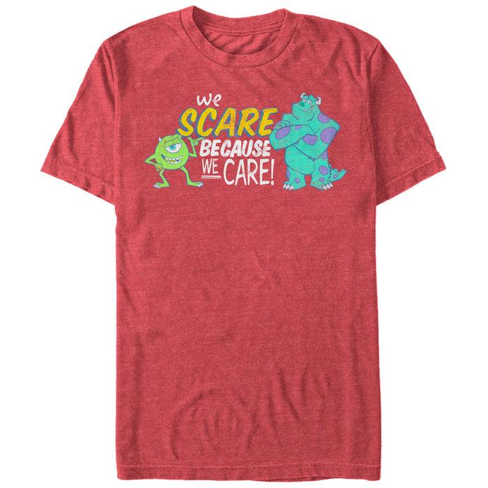 fifth sun Men's Monsters Inc We Scare Because We Care Monsters T-Shirt