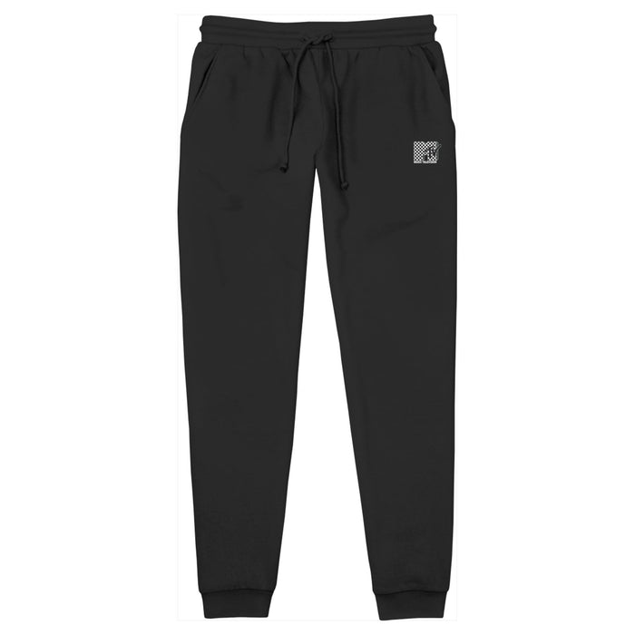 fifth sun Men's MTV Black and White Check Logo Jogger Pants