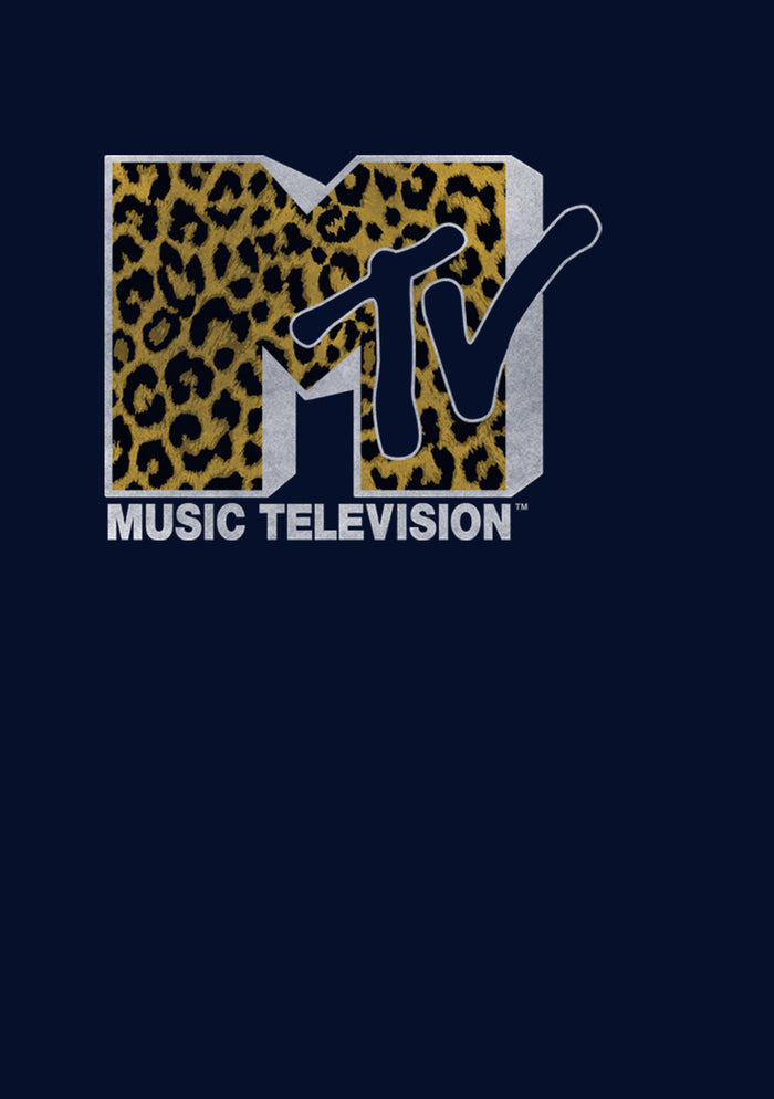 Fifth Sun Men's MTV Cheetah Print Logo Pull Over Hoodie