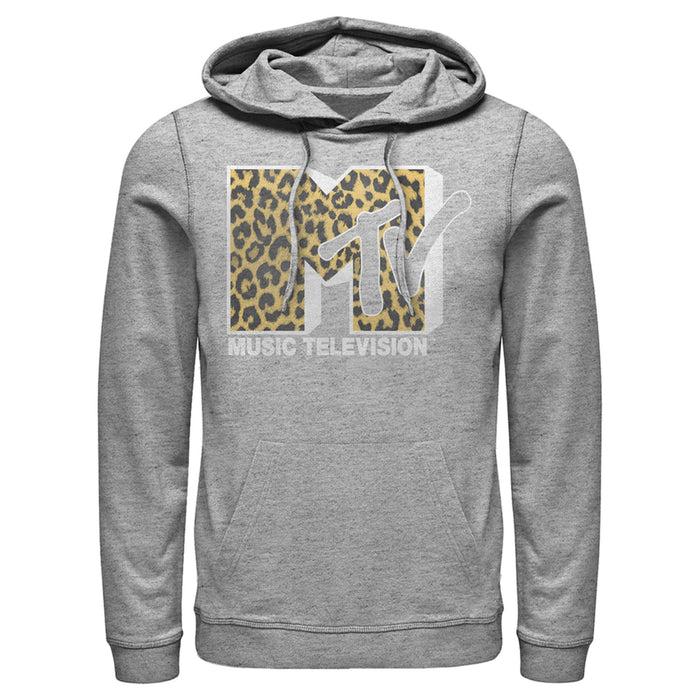 Fifth Sun Men's MTV Cheetah Print Logo Pull Over Hoodie