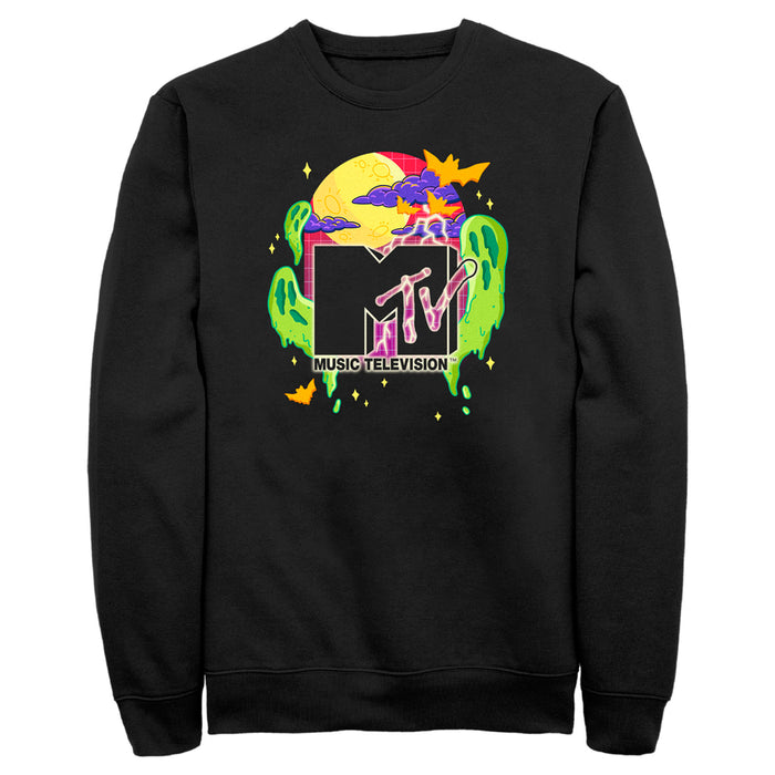 fifth sun Men's MTV Colorful Halloween Logo Sweatshirt