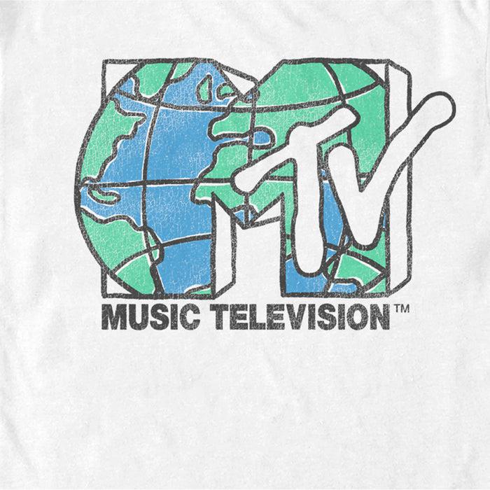 Fifth Sun Men's MTV Distressed Earth Day Logo T-Shirt