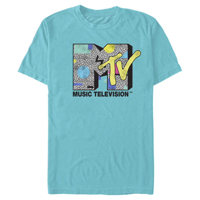 fifth sun Men's MTV Eighties Style Print Logo T-Shirt