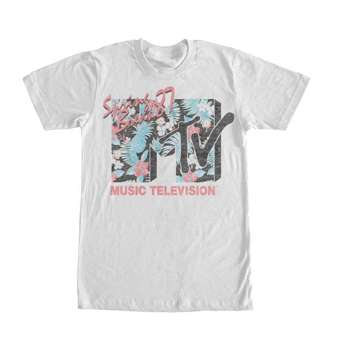 fifth sun Men's MTV Spring Break Tropical Logo T-Shirt