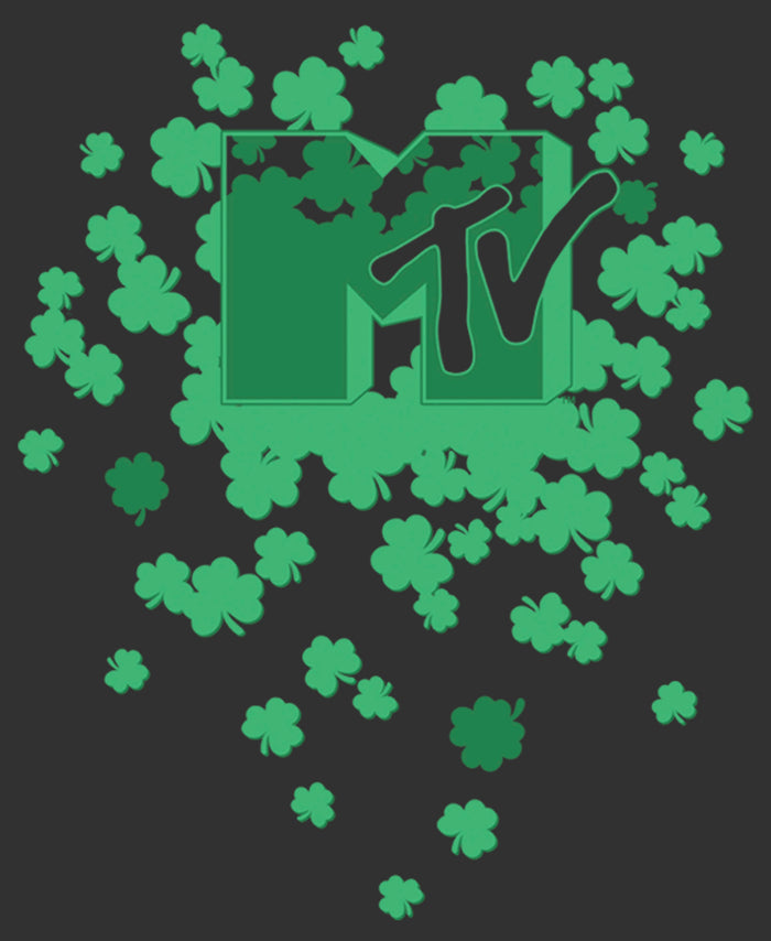Fifth Sun Men's MTV St. Patrick's Day Shamrock Splatter Logo T-Shirt