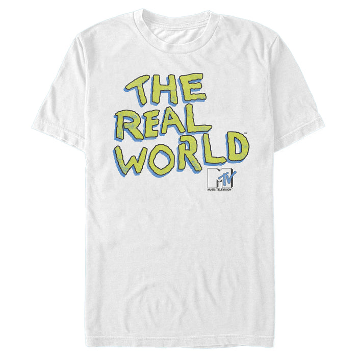 fifth sun Men's MTV The Real World Jittery Logo T-Shirt