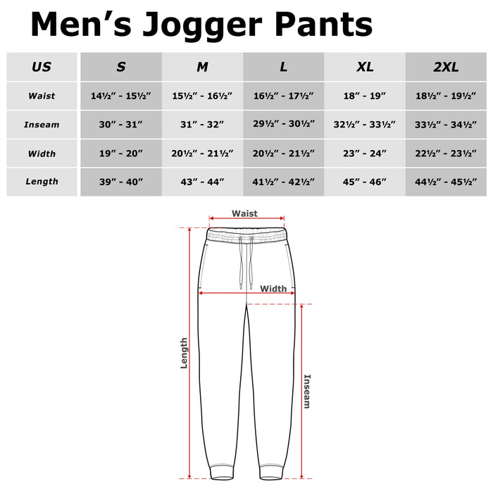 Fifth Sun Men's My Little Pony Colorful Pony Lineup Jogger Pants
