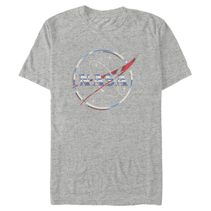 fifth sun Men's NASA 80s Space Station Logo T-Shirt